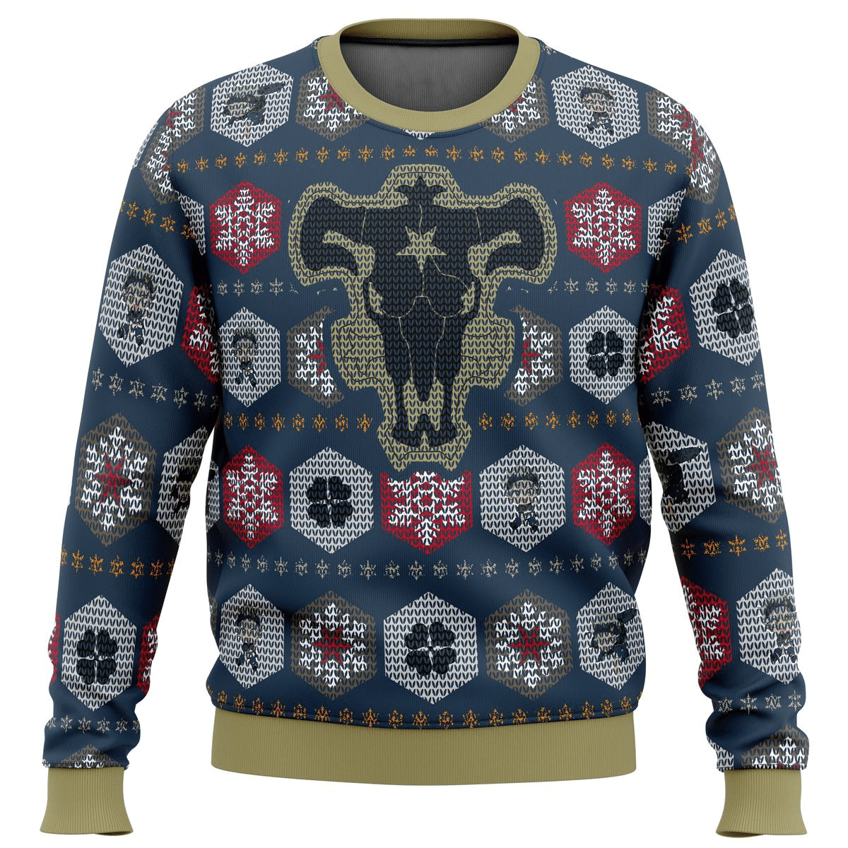 Anime Asta Ugly Christmas Sweater - Festive & Cozy Holiday Attire - Image 5