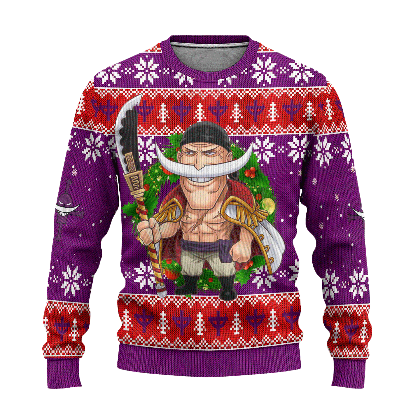 Anime Edward Newgate Ugly Christmas Sweater - Vibrant Print Design