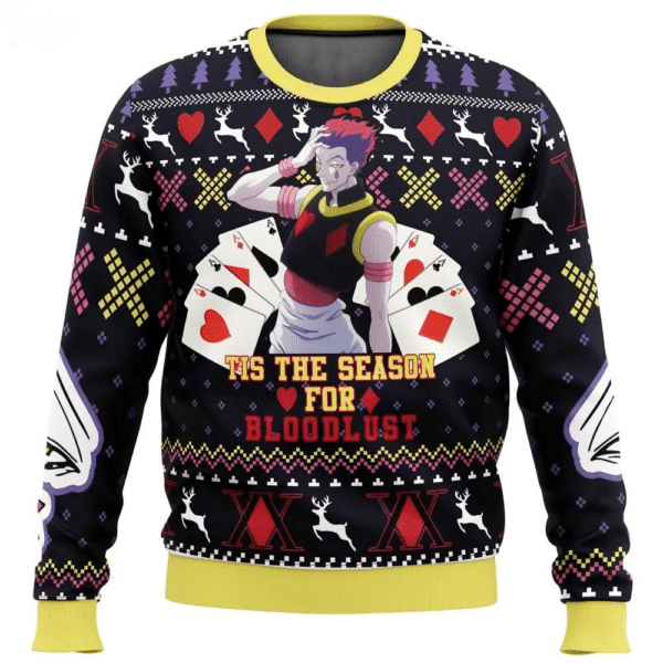 Anime Hisoka Ugly Sweater - Festive Holiday Fun & Cozy Comfort