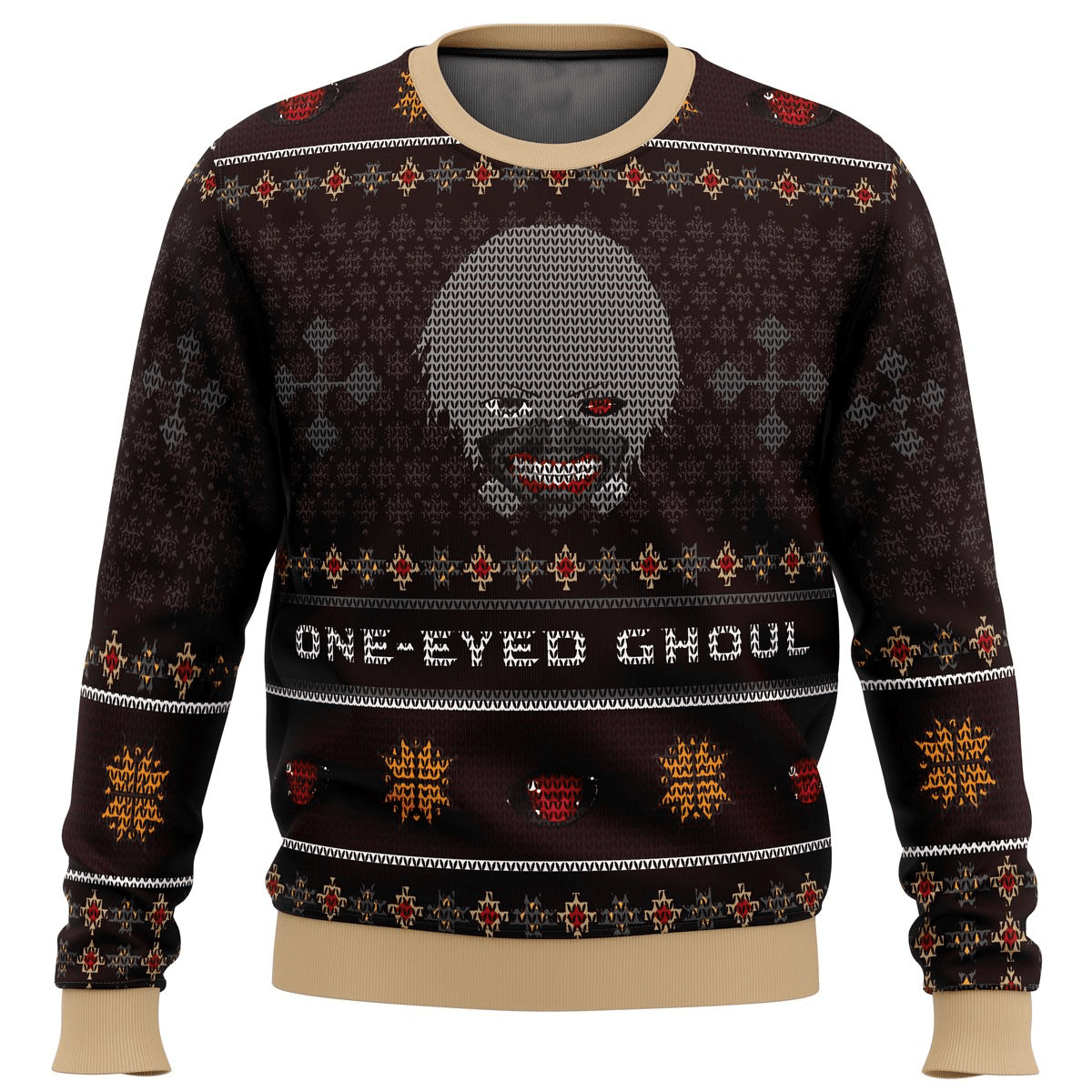 Anime Ken Kaneki Ugly Sweater - Festive & Fun Wear for Holidays