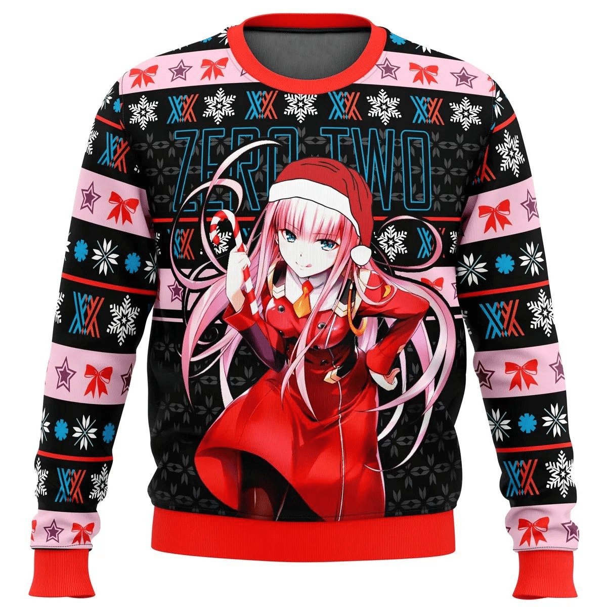Anime Zero Two Ugly Sweater Gift - Festive & Cozy Design