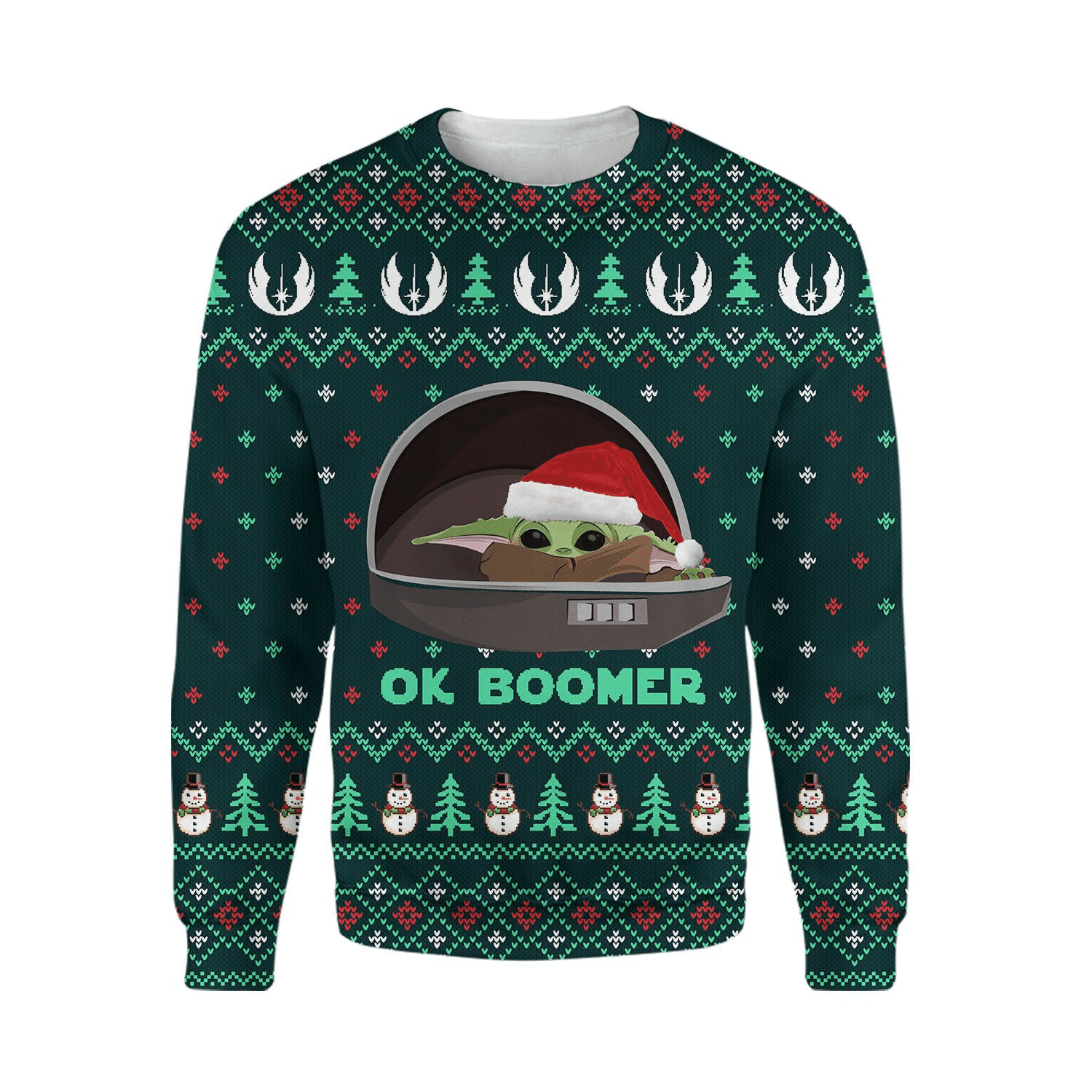 Baby Yoda Funny Ugly Christmas Sweater - Festive Comfort & Laughter