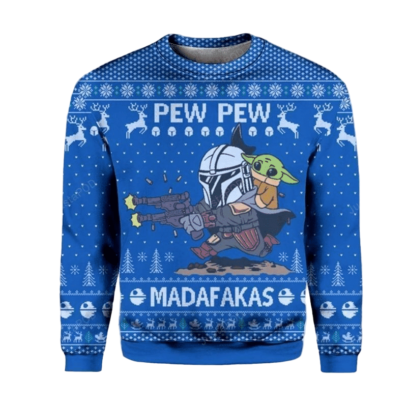 Baby Yoda Ugly Christmas Sweater for Festive Fun and Laughter