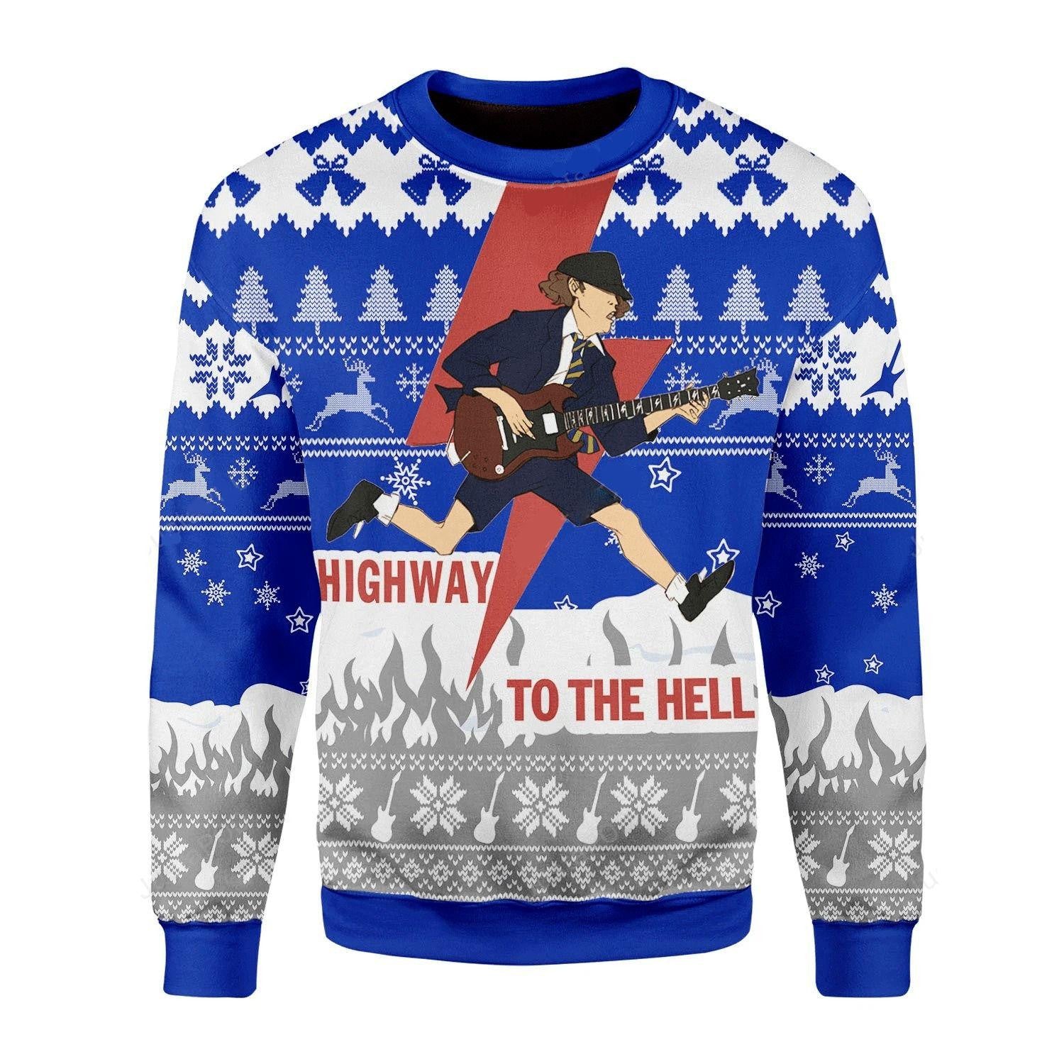 Festive Highway Ugly Christmas Sweater - Cozy, Vibrant Design - Image 5
