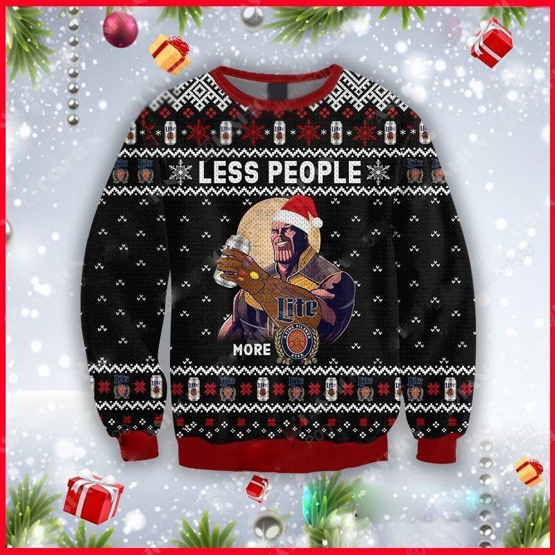 Festive Thanos Ugly Christmas Sweater, Funny Holiday Shirt - Image 6