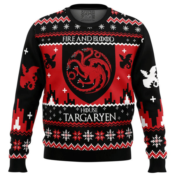 House Targaryen Ugly Christmas Sweater for Fans - Festive Holiday Wear - Image 5
