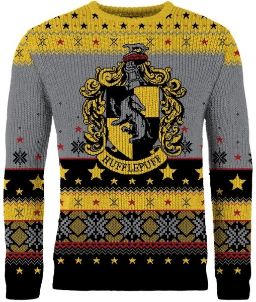 Ugly Christmas Sweater Hufflepuff Theme Comfort Fit Premium Print - Image 8