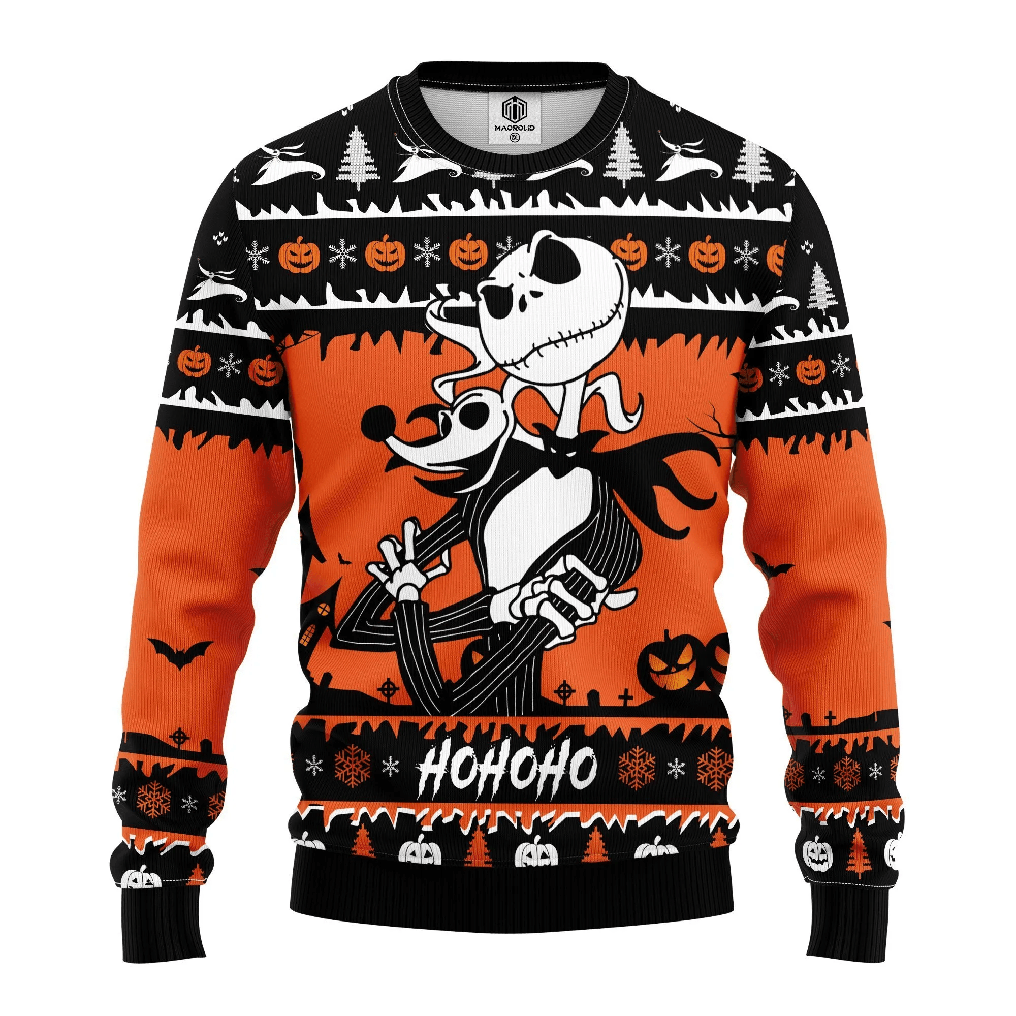 Ugly Christmas Sweater Nightmare Before Christmas Design