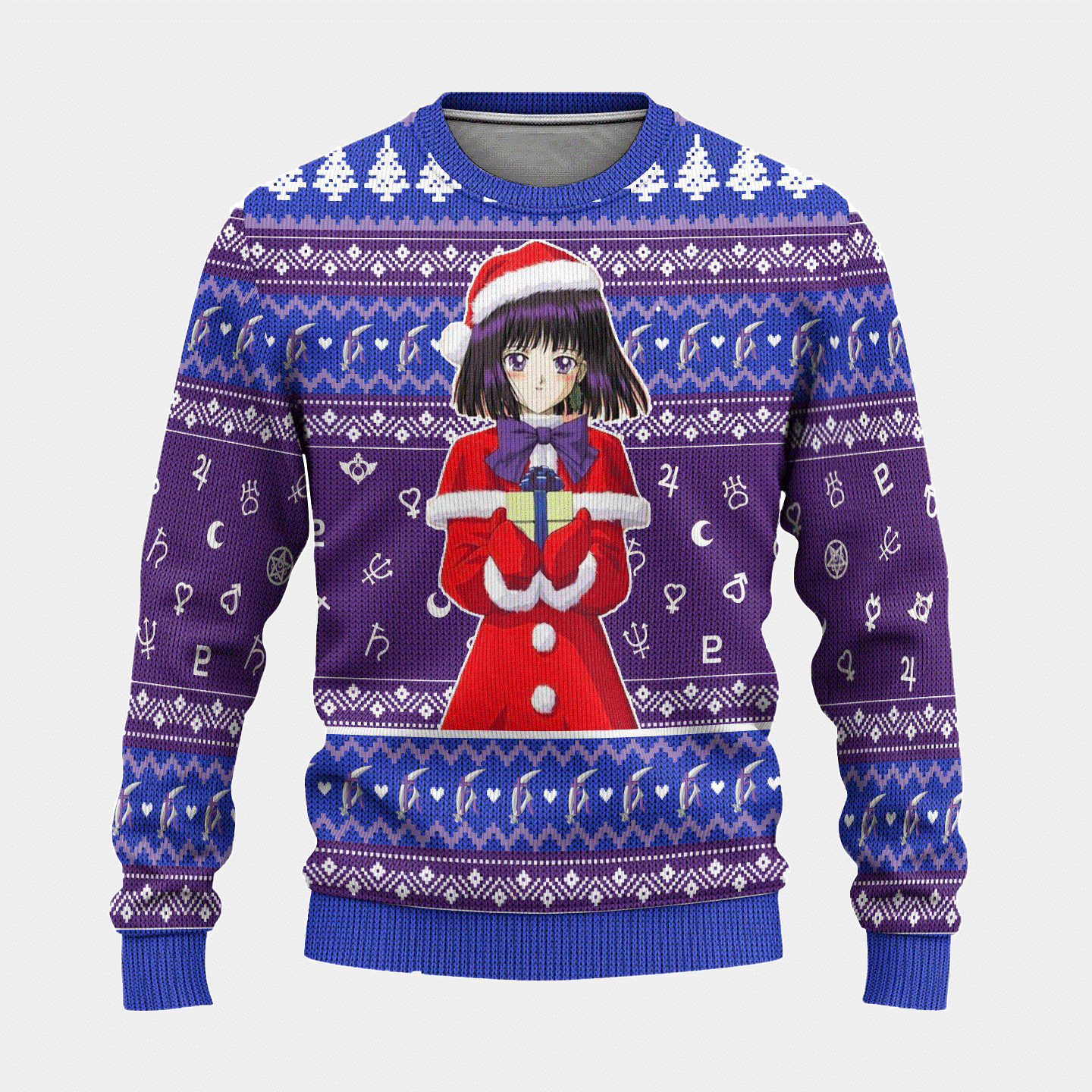 Ugly Christmas Sweater Sailor Sailor Moon Anime Saturn Gifts - Image 4