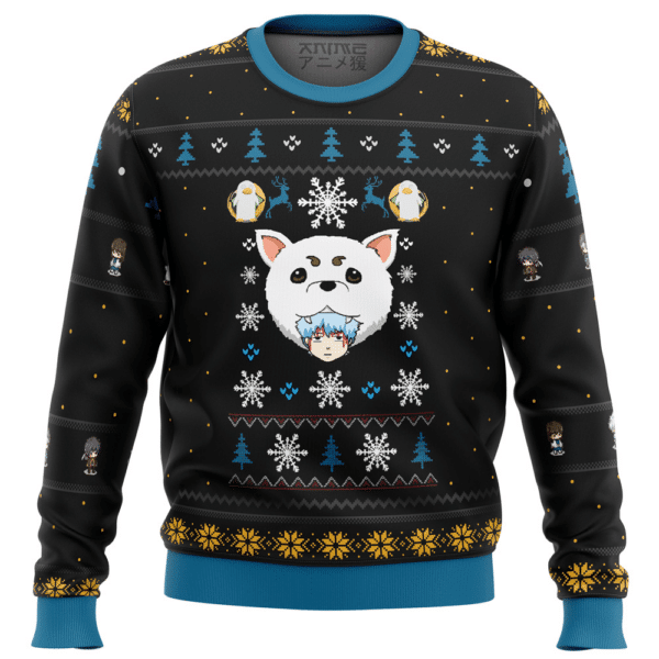 Ugly Christmas Sweater Woof Design - Soft & Festive Pullover - Image 3