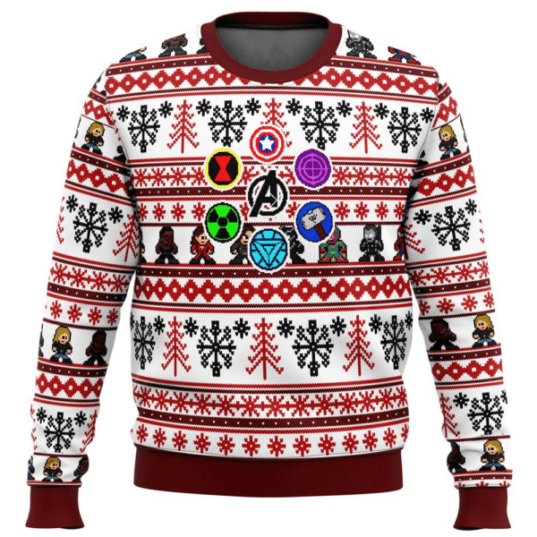 Vintage Style Christmas Ugly Sweater All Over Print Gift for Marvel Fans - Image 5